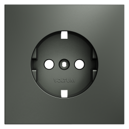 Накладка для розетки с заземлением, S70 (титан)