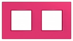 Рамка Schneider Electric Unica Quadro Малина 2 поста MGU4.704.27