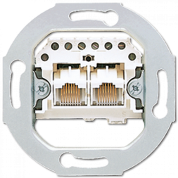 Розетка Jung SL серия телефонная (IAE/UAE) 2?8 полюсов, для двух параллельных терминалов UAE2x8UPO