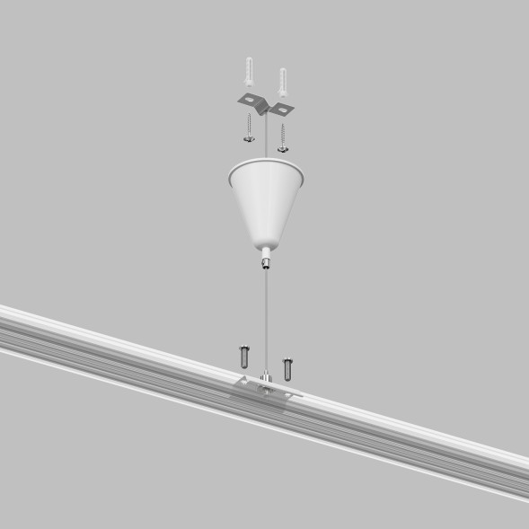 Подвесное крепление для трека Denkirs TR1105-WH