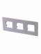 Рамка ABB Zenit Жемчужное стекло 3 поста 2CLA227300N3501 N2273 CP
