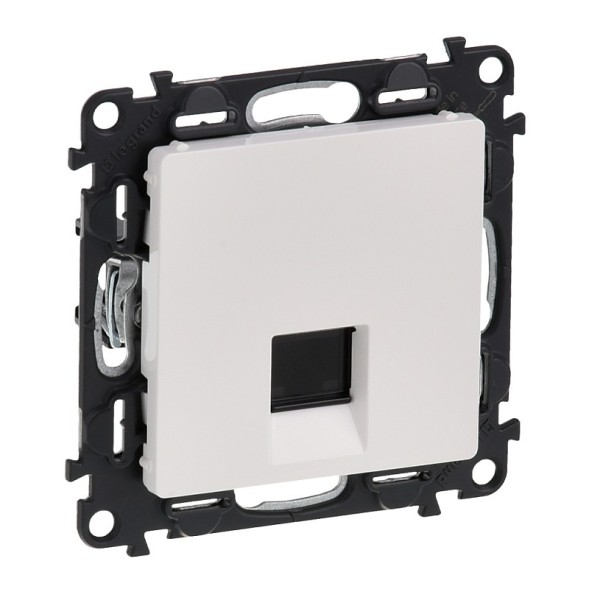 Информационная розетка Legrand Valena Life Белая 1очная RJ45 Кат. 5е UTP. С лицевой панелью 753440