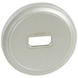 Лицевая панель розетки Legrand Celiane титан аудио/видео Jack 35 068517