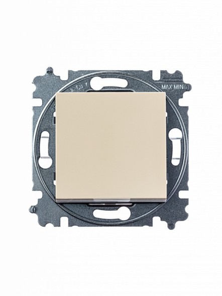 Переключатель ABB Levit слоновая кость / белый одноклавишный 2CHH590645A6017 3559H-A06445 17W