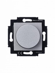 Светорегулятор ABB Levit серебро / дымчатый чёрный поворотно-нажимной 60-600 Вт R 2CHH942247A6070 3294H-A02247 70W