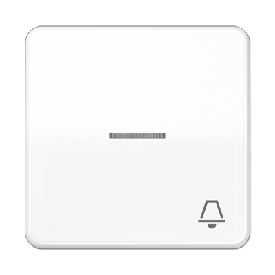 Клавиша Jung CD серия Белый 1-я с/п с символом &quot;ЗВОНОК&quot; CD590KO5KWW