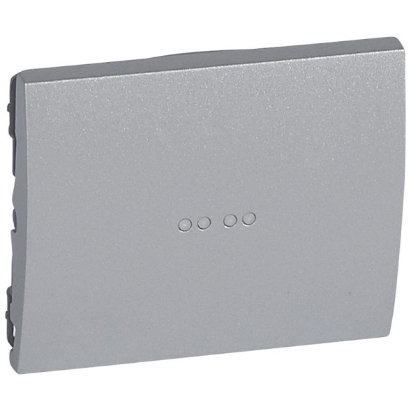 Лицевая панель Legrand Galea Life алюминий для выключателя одноклавишного с подсветкой 771334