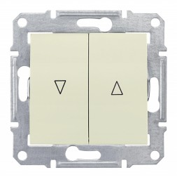 Выключатель для жалюзи Schneider Electric Sedna бежевый электрический блок SDN1300147