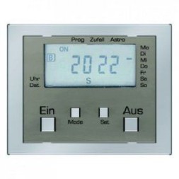 Таймер Berker K.5 стальной лак с дисплеем 17367104