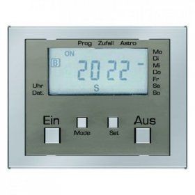 Таймер Berker K.5 стальной лак с дисплеем 17367104