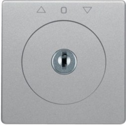 Центральная панель Berker R.1 Berker Q.1 алюминиевый с эффектом бархата, с замком к жалюзийному замочному выключателю 10826084