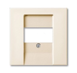 Плата центральная (накладка) ABB Basic 55 chalet-white для розеток громкоговорителя 0247 0248 2CKA001724A4318 2539-96-507
