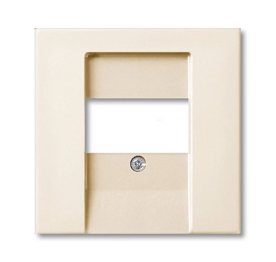 Плата центральная (накладка) ABB Basic 55 chalet-white для розеток громкоговорителя 0247 0248 2CKA001724A4318 2539-96-507
