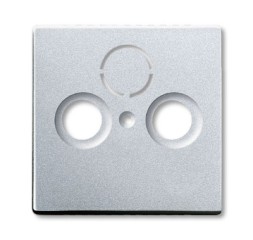 Накладка (центральная плата) ABB Future серебристо-алюминиевый для TV-R-SAT розетки 2CKA001724A4262 1743-83