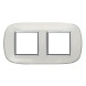 Рамка Bticino Axolute Овал Белая карамель 2+2 модуля HB4802/2DB