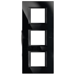 Рамка Bticino Axolute Квадрат Nighter 2+2+2 модуля вертикальная HA4802M3VNB