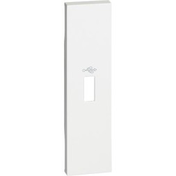 Накладка разъема USB Bticino Living Now белая 1 модуль KW10P