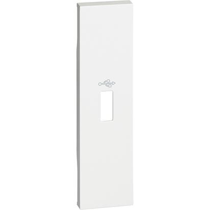Накладка разъема USB Bticino Living Now белая 1 модуль KW10P