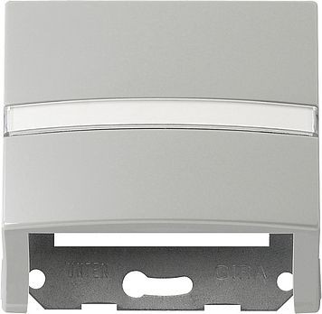 Накладка Gira S-color Серый с опорной пластиной для розеток средств связи 087042