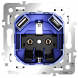 Механизм розетки с заземлением и защитными шторками 16А, с USB A+C, S70