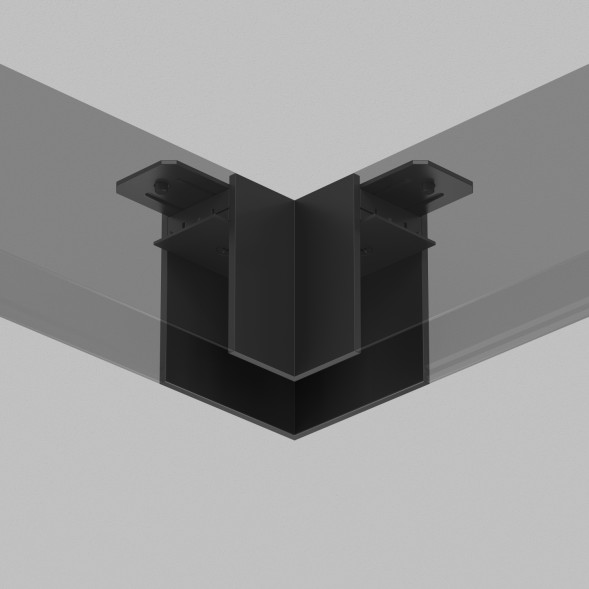 TR2102-BK Угловой соединитель для шинопровода SMART черный