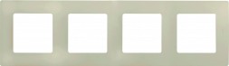 Рамка Legrand Etika Слоновая кость 4-постовая 672514