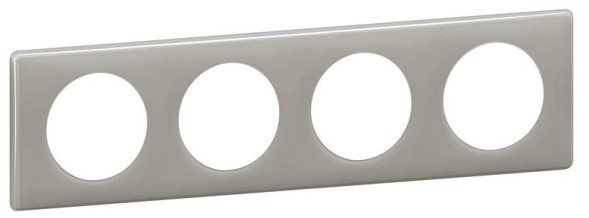 Рамка Legrand Celiane Классика Серый глянец 4 поста 066604