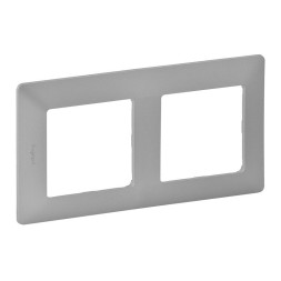 Рамка Legrand Valena Life Алюминий 2-постовая 754132
