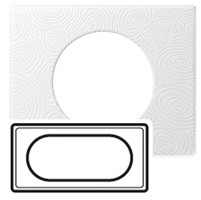 Рамка Legrand Celiane Стекло/Фарфор Белая Феерия 2-модульная 069355