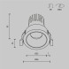 Встраиваемый светильник Technical DL115-10W-3K-W