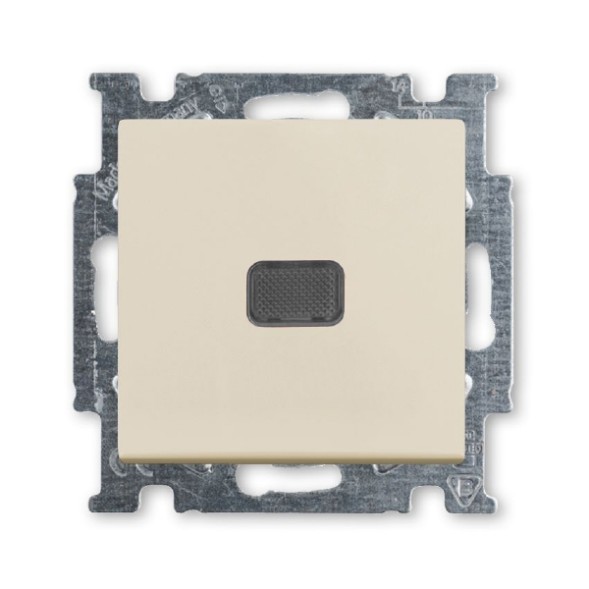 Механизм переключателя ABB Basic 55 слоновая кость одноклавишный 1-полюсного выключателя с клавишей с линзой подсветки с неоновой лампой 2CKA001012A2156 2006/1 UCGL-92-507
