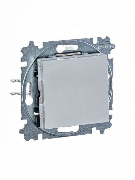 Переключатель ABB Levit серый / белый одноклавишный 2CHH590645A6016 3559H-A06445 16W