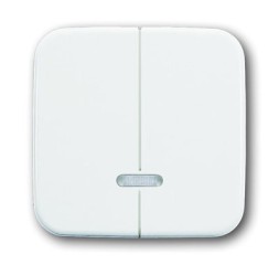 Клавиша ABB Reflex SI альпийский белый для 2-канального светорегулятора 6565 U 2CKA006599A2889 6545-214