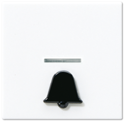 Клавиша Jung A серия белая с окошком, символ &quot;звонок&quot; A590K1KOWW