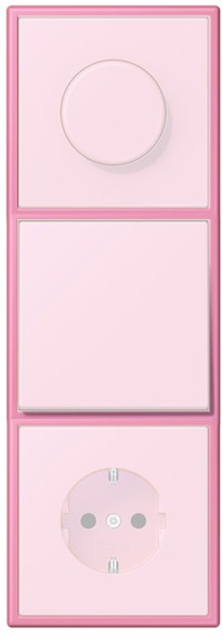 Рамка Jung Les Couleurs Le Corbusier L’ocre rose vif 3 поста LC9834320C