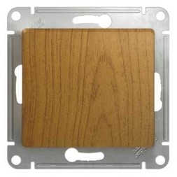 1-клавишный Переключатель, сх.6, 10АХ, механизм Schneider Electric Glossa Дуб GSL000561