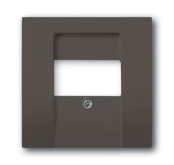 Плата центральная (накладка) ABB Basic 55 chateau-black для розеток громкоговорителя 0247 0248 2CKA001724A4315 2539-95-507