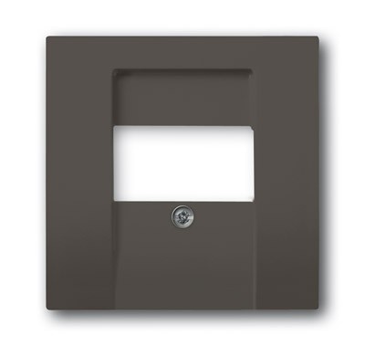 Плата центральная (накладка) ABB Basic 55 chateau-black для розеток громкоговорителя 0247 0248 2CKA001724A4315 2539-95-507