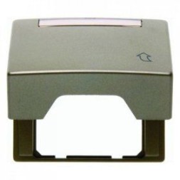 Промежуточная рамка Berker Arsys светло-бронзовый лак с откидной крышкой и полем для надписи 11559111