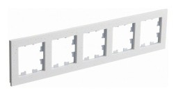 Рамка Schneider Electric Atlasdesign пятипостовая Nature крем роял мрамор ATN343105