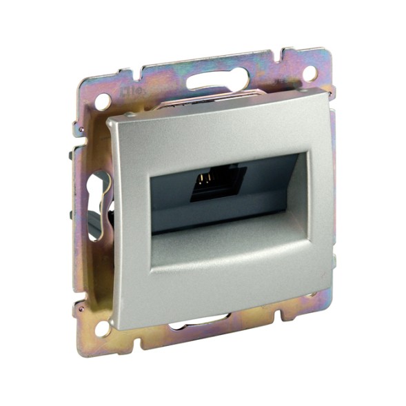 Розетка компьютерная Legrand Valena Алюминий 1хRJ45, FTP 770232