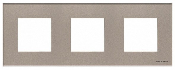 Рамка ABB Zenit Брызги шампанского 3 поста 2CLA227300N3901 N2273 CH