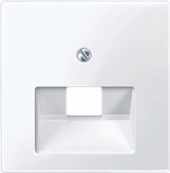 Центральная плата Merten M-серия активно белый телекомм.механизма TF/DATA. 1очная наклонная MTN296225