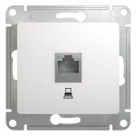 Розетка компьютерная RJ45 кат.5E, механизм Schneider Electric Glossa Белый GSL000181K