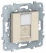 Розетка компьютерная RJ45 Schneider Electric Unica Studio Бежевый 1очная, кат. 5е UTP NU541144