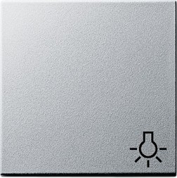 Клавиша Gira Event Алюминий с символом &quot;свет&quot; 028526