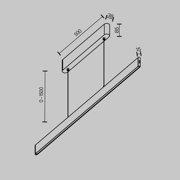 Подвесной светильник Maytoni P109PL-36W2.7-6K-BS