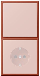 Рамка Jung Les Couleurs Le Corbusier L’ocre rouge 2 поста LC98232110