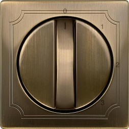 Центральная плата Merten Artec античная латунь трёхтактного регулятора частоты вращения, System Design MTN316943