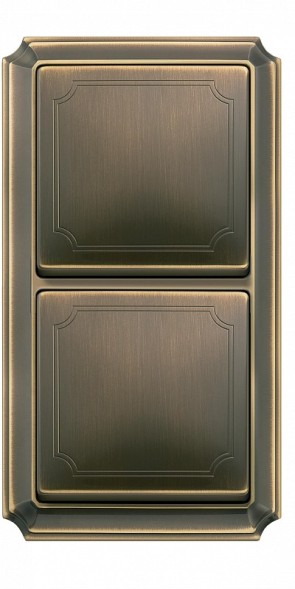 Рамка Merten Antik Античная латунь 2 поста MTN483243